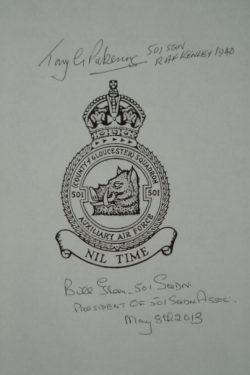 FEAR NOTHING ~ 501 Squadron