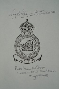 FEAR NOTHING ~ 501 Squadron FEAR NOTHING ~ 501 Squadron