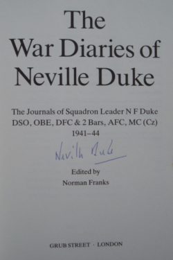 The WAR DIARIES of NEVILLE DUKE