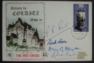 Colditz, signed by Pat Reid, Dick Howe and Douglas Bader