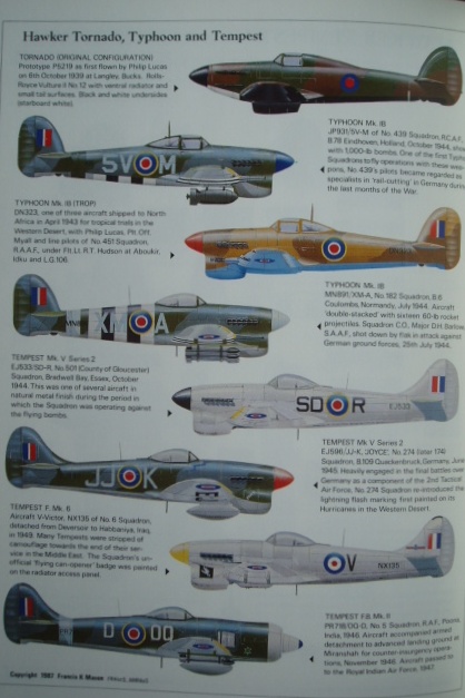 The HAWKER TYPHOON & TEMPEST