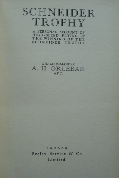 SCHNEIDER TROPHY SCHNEIDER TROPHY