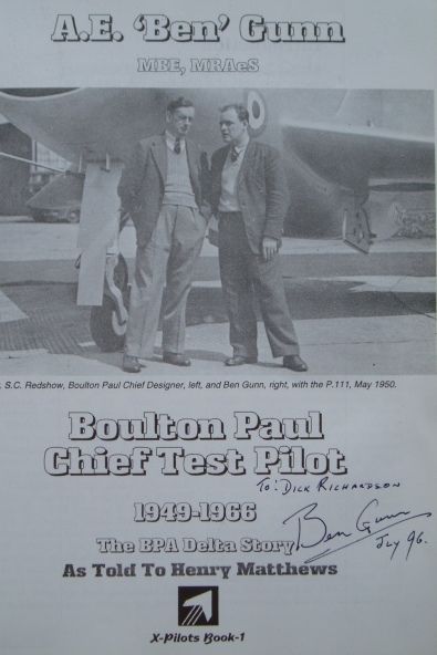 BOULTON PAUL Chief Test Pilot
