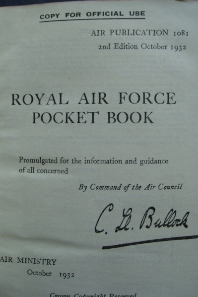 RAF POCKET BOOK 1932 RAF POCKET BOOK 1932